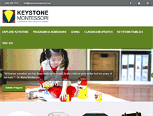 Tablet Screenshot of keystonemontessori.com